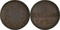 German States Heller Coin, FRANKFURT AM MAIN, Copper, KM:Tn11 -