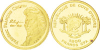 Ivory Coast 1500 Francs CFA Coin, Gold, KM:New -