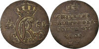 German States 2-1/2 Schilling, 1/24 Daler Specie Coin, SCHLESWIG-HOLSTEIN, Christian VII, 2-1/2 Schilling, 1/24 -
