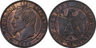 France 5 Centimes Napoleon III, Paris, Bronze, NGC, Gadoury:155 -