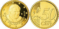 VATICAN CITY 50 Euro Cent BU, Brass, KM:387 -