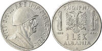 Albania Lek Coin, Vittorio Emanuele III, Rome, Stainless -