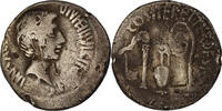 Denarius Coin, Octavian, Uncertain Mint, Silver -