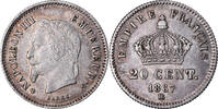 France 20 Centimes Coin, Napoleon III, Napoléon III, Strasbourg -