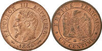 France Centime Coin, Napoleon III, Napoléon III, Strasbourg -