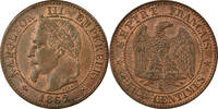 France 2 Centimes Coin, Napoleon III, Napoléon III, Bordeaux -