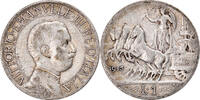 Italy Lira Coin, Vittorio Emanuele III, Rome, Silver, KM:45 -
