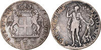 Italian States 4 Lire Coin, ITALIAN STATES, GENOA, Genoa, Silver, KM:248 -