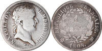 France Franc Coin, Napoléon I, Marseille, Rare, Silver -