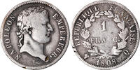 France Franc Coin, Napoléon I, Perpignan, Silver, KM:682.11 -