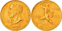 Italy 100 Lire Vittorio Emanuele III, Rome, Gold, KM:66 -