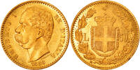 Italy 50 Lire Umberto I, Rome, Gold, PCGS, KM:25 -