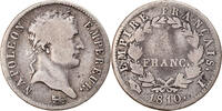 France Franc Coin, Napoléon I, Limoges, Silver, KM:692.7 -