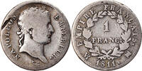 France Franc Coin, Napoléon I, Marseille, Silver, KM:692.11 -