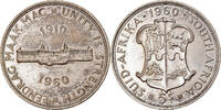 South Africa 5 Shillings Coin, Elizabeth II, Silver, KM:55 -