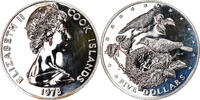 Cook Islands 5 Dollars Coin, Elizabeth II, Franklin Mint, USA, Specimen -