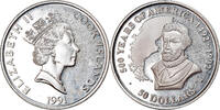 Cook Islands 50 Dollars Coin, Elizabeth II, Franklin Mint -