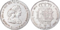 ITALIAN STATES 10 Lire Coin, TUSCANY, Charles Louis, Silver -