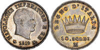 ITALIAN STATES 10 Soldi Coin, KINGDOM OF NAPOLEON, Napoleon I, Milan -