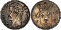 France 1/4 Franc Coin, Charles X, Lille, Silver, KM:722.12 -