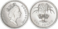 Great Britain Pound Coin, Elizabeth II, Nickel-brass, KM:941 -