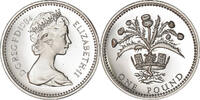 Great Britain Pound Coin, Elizabeth II, Nickel-brass, KM:934 -