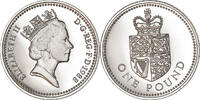 Great Britain Pound Coin, Elizabeth II, Nickel-brass, KM:946 -