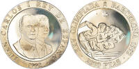 Spain 2000 Pesetas Coin, Juan Carlos I, Madrid, Silver -