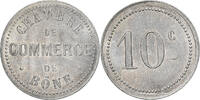 Algeria 10 Centimes Coin, Chambre de Commerce, Bône, Aluminum -