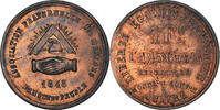 France Franc Coin, Banque du Peuple, ESSAI, Copper -