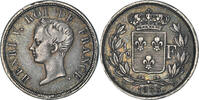 France 1/2 Franc Coin, Henri V, Silver, KM:23, Gadoury:404 -