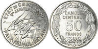 Cameroon 50 Francs Coin, Paris, Copper-nickel, KM:E10 -