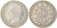 France 20 Centimes Coin, Napoleon III, Napoléon III, Strasbourg -