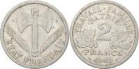 France 2 Francs Coin, Bazor, Beaumont - Le Roger, Aluminum -