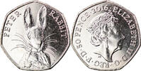 Gibraltar 50 Pence Coin, Pierre Lapin, Copper-nickel -