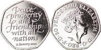 Gibraltar 50 Pence Coin, Brexit, Copper-nickel -
