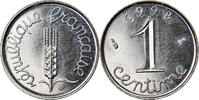 France Centime Coin, Épi, Paris, Stainless Steel, KM:928 -