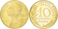 France 10 Centimes Coin, Aluminum-Bronze, KM:P344 -
