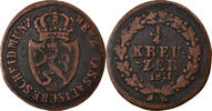 German States 1/4 Kreuzer Coin, NASSAU, Usingen, Copper, KM:9 -