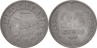 Netherlands 25 Cents Coin, Wilhelmina I, Zinc, KM:174 -