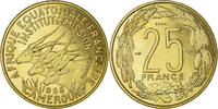 Cameroon 25 Francs Coin, Paris, ESSAI, Aluminum-Bronze, KM:E9 -