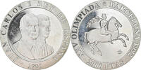 Spain 2000 Pesetas Coin, Juan Carlos I, Madrid, Silver -