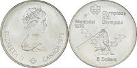 Canada 5 Dollars Coin, Elizabeth II, Javelin, Silver, KM:99 -