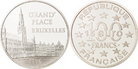 France 100 Francs-15 Euro Coin, Paris, Silver, KM:1142 -