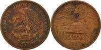 Mexico 20 Centavos Coin, Mexico City, Bronze, KM:440 -