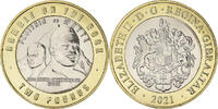 Gibraltar 2 Pounds Coin, Rumble on the Rock, Bi-Metallic -