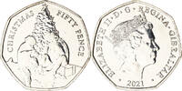 Gibraltar 50 Pence Coin, Christmas, Cupro Nickel, KM:New -