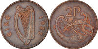 IRELAND REPUBLIC 2 Pence Coin, Bronze, KM:21 -