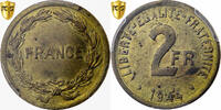 France 2 Francs France Libre, Philadelphia, Cupro-Aluminium, PCGS -