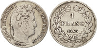 France Franc Coin, Louis-Philippe, Paris, Silver, KM:748.1 -